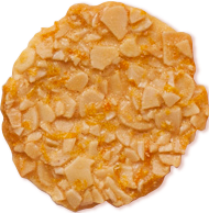Teja de almendra con naranja